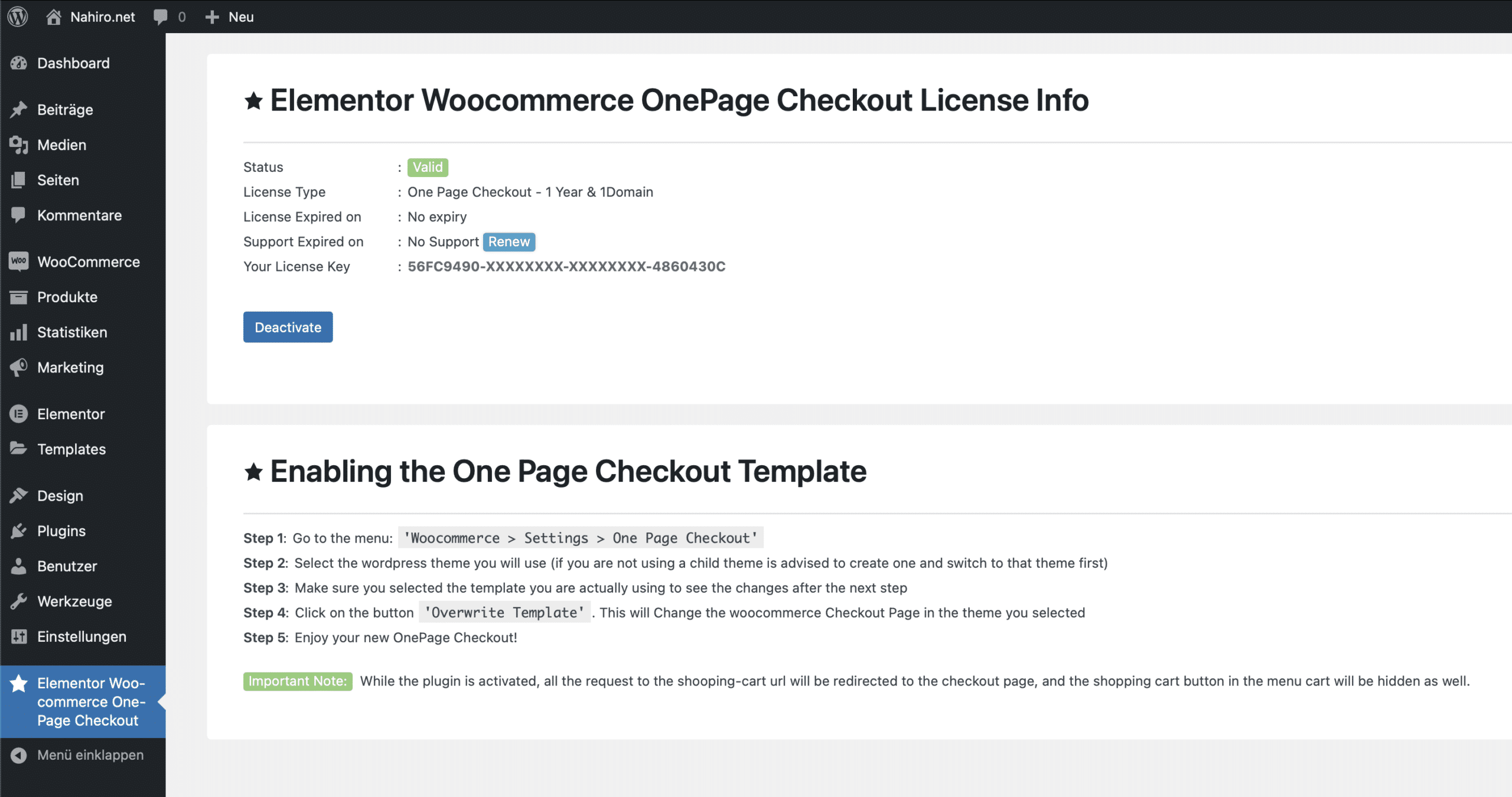 Elementor Woocommerce One Page Checkout