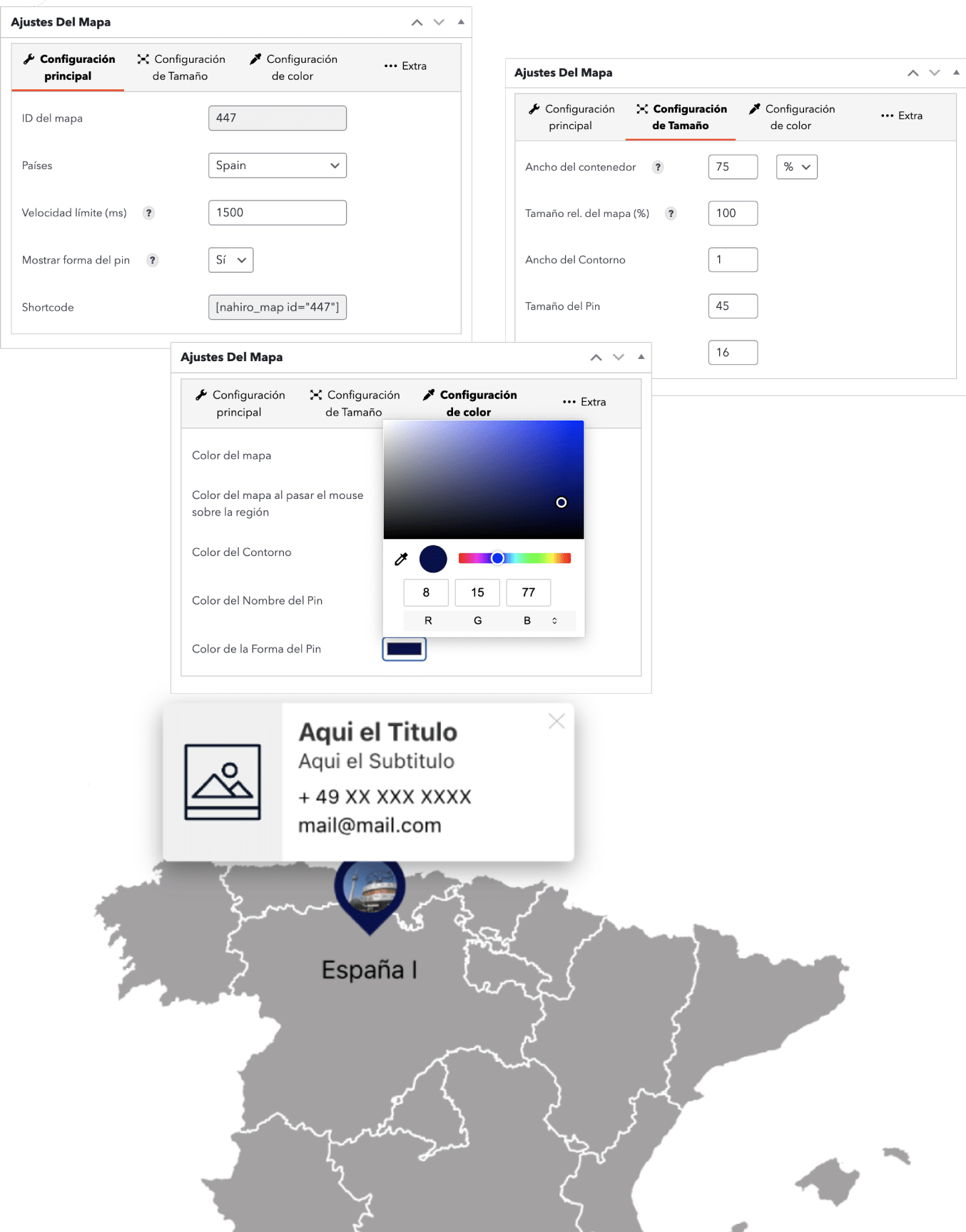 Wordpress Mapa Localizaciones