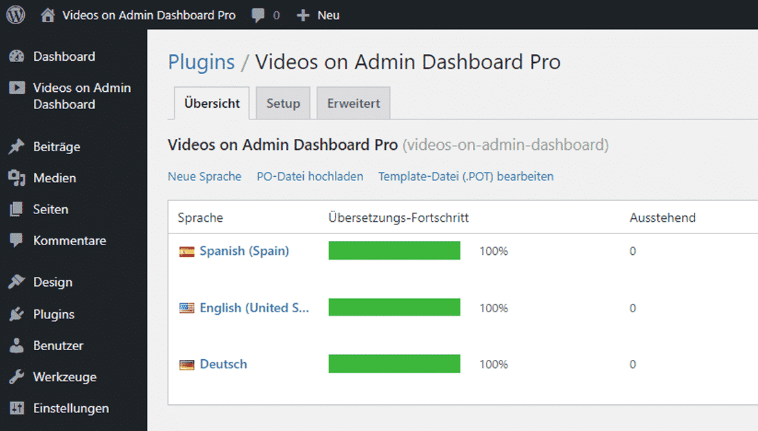 Videos On Admin Dashboard